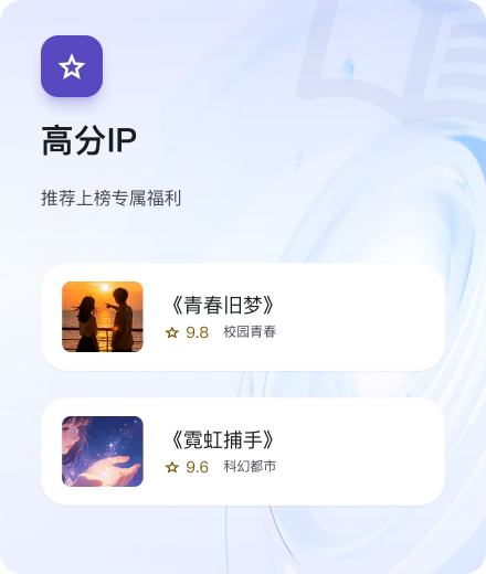 适配短剧IP榜：高分IP与推荐上榜福利